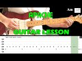 Apache  guitar lesson with tabs and chords  the shadows