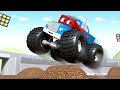 Videos de camiones para niños - El Camión Monstruo - Carl el Super Camión en Auto City