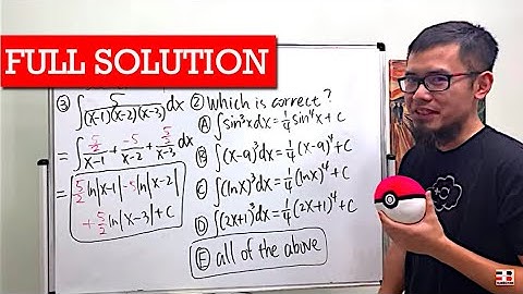 Solving My Calc 2 Exam (what integration technique do we use?)