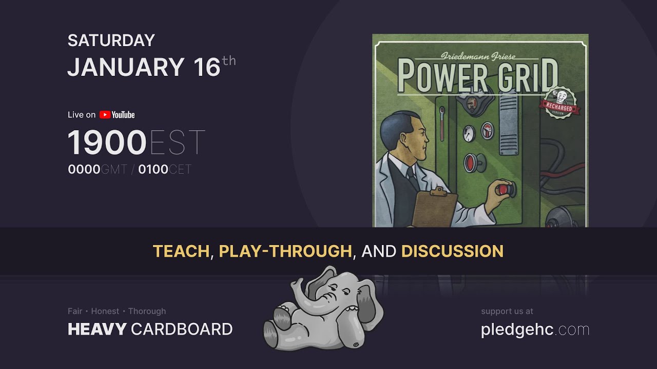 Power Grid - Italy - 4p Teaching, Play-through, & Round table by Heavy Cardboard