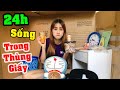 Thử Thách 24h Sống Trong Thùng Giấy - Vê Vê Channel