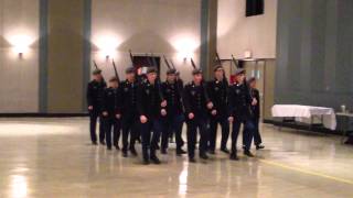 ROTC drill competition at Kentucky university. January 2015