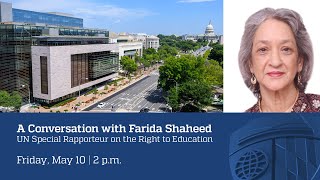 A Conversation with Farida Shaheed