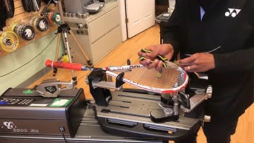 Time Lapse: How to String a Head Graphene Cyana 125 XTR Squash Racquet
