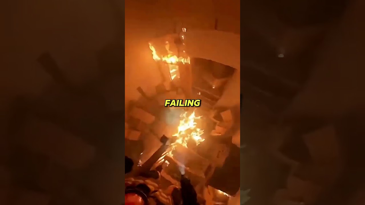 Firefighter Follows Dog In A Burning House To Save Him! 