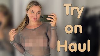 [4K] Transparent Haul in a Mall | See through Clothes