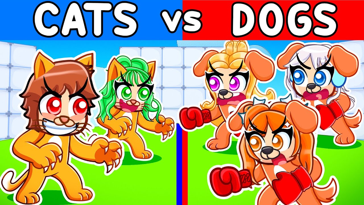 Cat Rivals CATS VS DOGS In Roblox Rivals... - YouTube