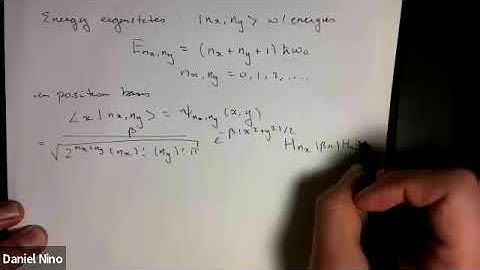 3.5 Example:  2D coupled harmonic oscillator with degenerate states  - Setting up the problem