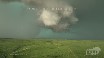 6-17-2023 Oklahoma Panhandle - tornado warned storm - sirens - drone