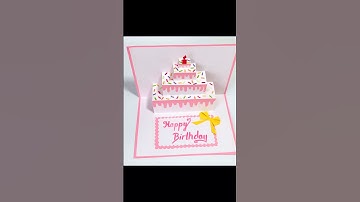DIY pop up cake card | Easy Birthday card | DG Handmade