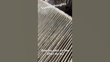 Does the cabin air filter affect the AC?