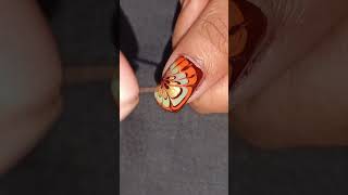 Drag marble nail art | Easy nail art at home??shorts nailart