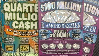Awesome Profit Session Quarter Million Cah And 100 Million Diamond Dazzler Nj Lottery