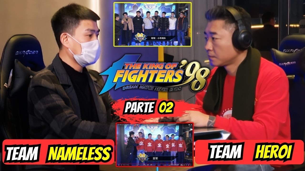 SEGUNDA RODADA ! LIGA CHINESA DE EQUIPES TEAM NAMELESSVS TEAM HEROI 12 FICHAS PARA CADA KOF98