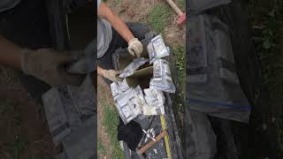 We found a steel safe buried in the ground and became rich.