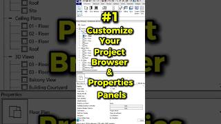 How To Use Revit Like A Pro - #1 - Customize Your Project Browser & Properties Panels