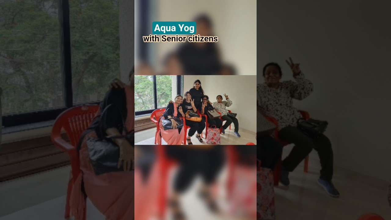 Aquayog with Senior citizens #yogamusic #nagarvikas_up  #lucknow #funny