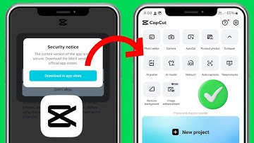 How To Fix CapCut Security Notice Problem | The current version of the app is not secure