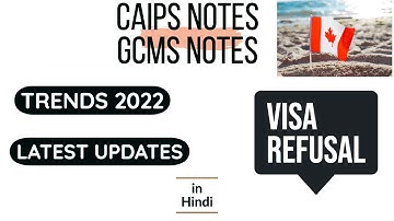 Tips for CAIPS Notes GCMS Notes | Latest trends and updates 2022 | Canada VISA Refusal