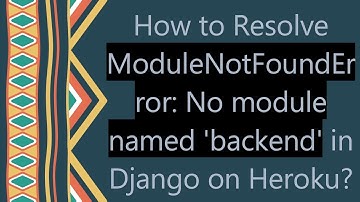 How to Resolve ModuleNotFoundError: No module named 