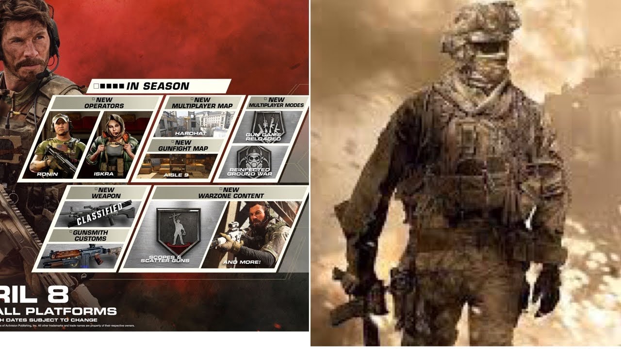Modern Warfare season 3 second half and More MW2 MP MW3 Remastered info