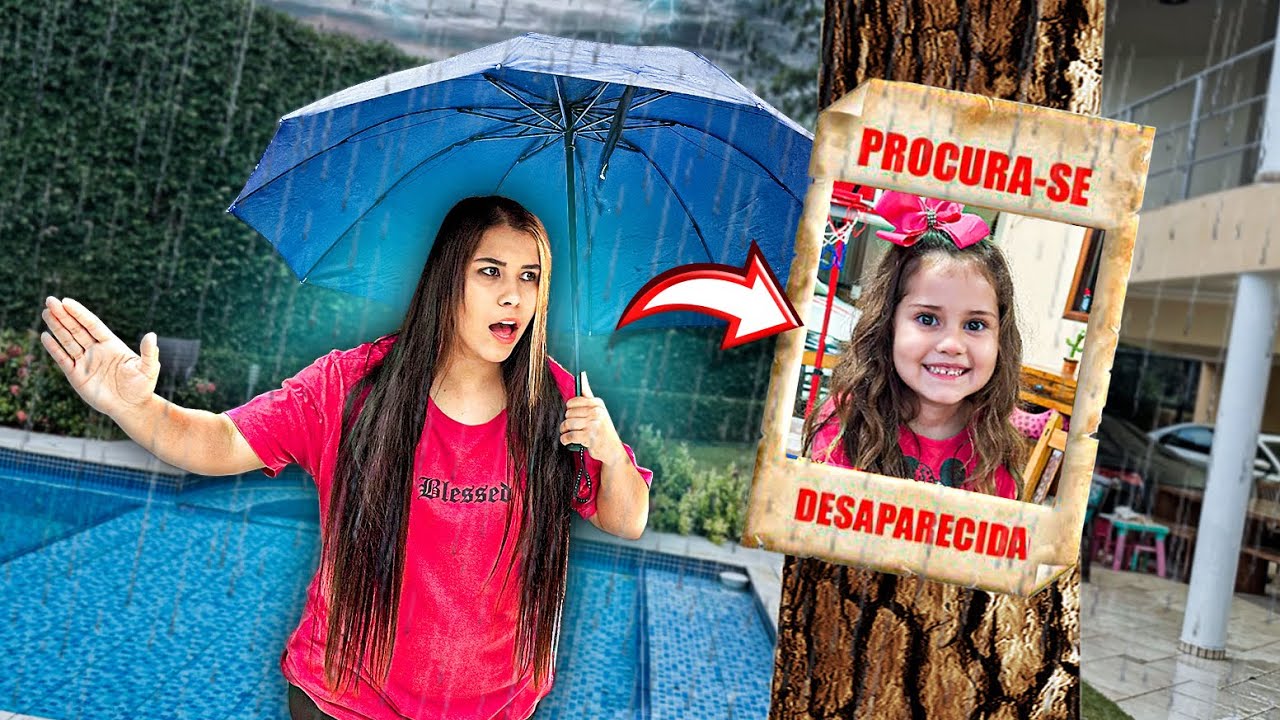 MINHA IRMÃZINHA DESAPARECEU NA CHUVA! * estou preocupada