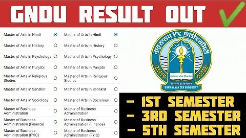 Gndu Result Out ✔️ || Gndu Odd Semester Exams Result 2022 || Gndu Result 2023 || Gndu Result Update