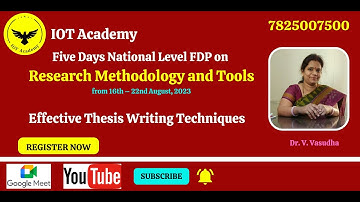 Effective Thesis Writing Techniques