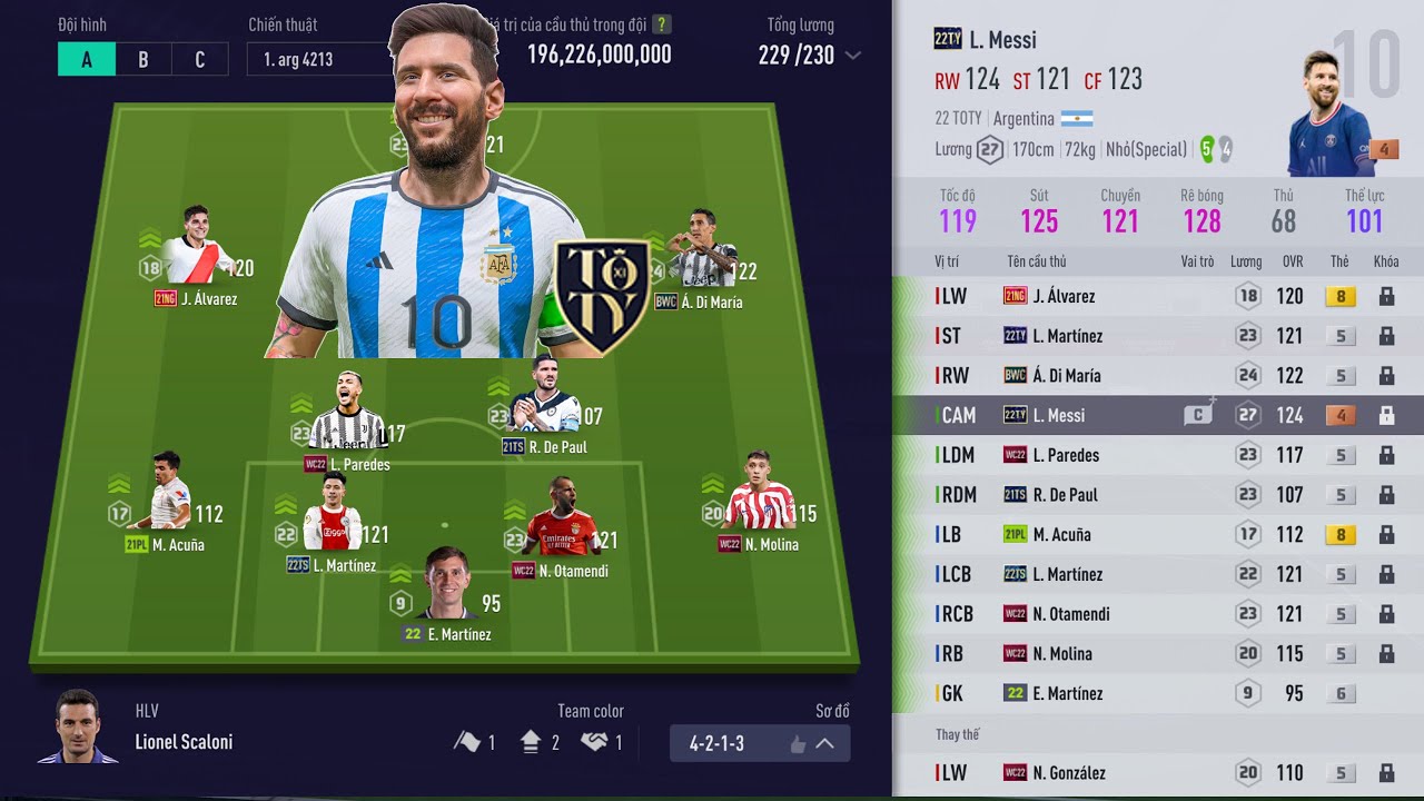 FIFA ONLINE 4: QUẨY RANK ARGENTINA CỔ VŨ MESSI VÀO CHUNG KẾT WC, ĐI CHỢ PHÁ ACC BY ILF | 13-12-2022