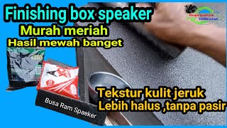 Cara Terbaru Tekstur Box Speaker Mengunakan Nat Keramik Murah Meriah Hasil Mewah