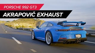 T14 Video Assets: Akrapovič Slip-On Race Line Exhaust System: 2021–2022 Porsche 911 GT3 (992)