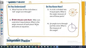 lesson 15-2 Understand angles and units angles