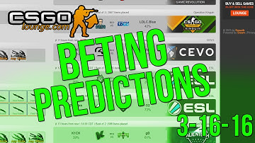 CSGO Lounge Betting Predictions Analyst 3/16/16 - Fnatic vs NiP, G2 vs Dignitas, and more...