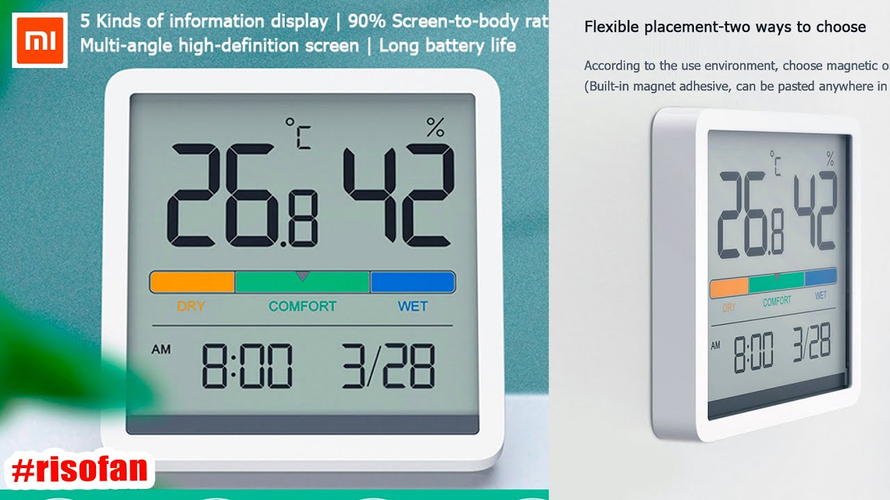 Miiiw Comfort temperature And Humidity Clock