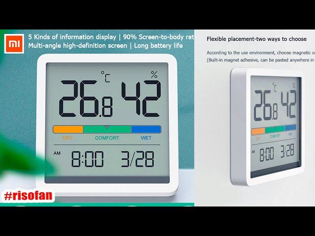 XIAOMI Miiiw Mute Temperature Humidity Clock Digital Hygrometer