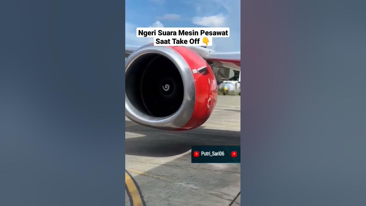 Ngeri Suara Mesin Pesawat Saat Take Off #shorts #mesin #pesawat #takeoff