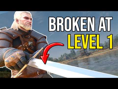 Don’t Miss This INSANE Sword Set At Level 1 in The Witcher 3 Remastered