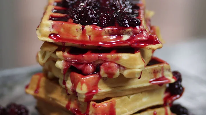 Chef Linda Berry's Waffles And Blackberry Wine Syrup