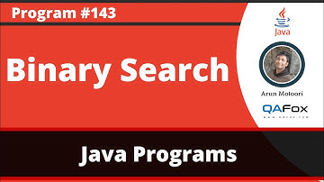 Java program implementing Binary Search