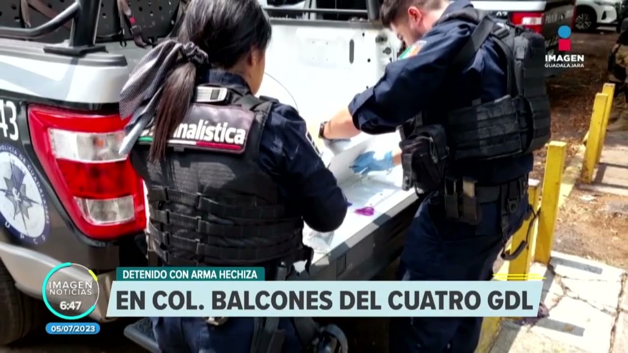 Detienen a hombre con arma hechiza | Imagen GDL con Ricardo Camarena