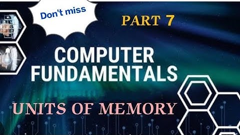 CLERK TYPIST - UNITS OF MEMORY #clerktypist #typist #tutorials #unitsofmemory #psc