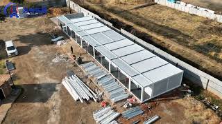 43 Modules, 560 m²! A Large Prefab Office & Staff Housing Project in Zimbabwe