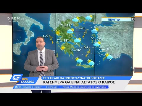 Καιρός 1/4/2021: Και σήμερα θα είναι άστατος ο καιρός | Ώρα Ελλάδος | OPEN TV