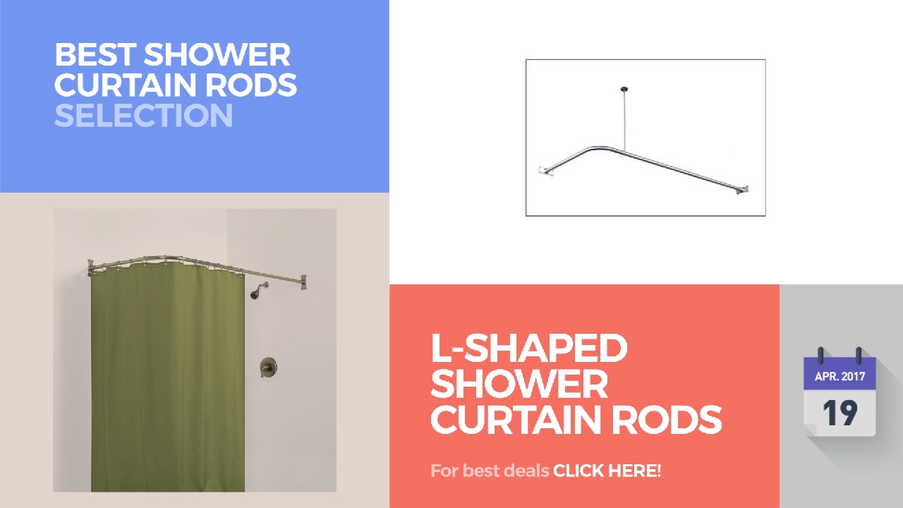L-Shaped Shower Curtain Rods Best Shower Curtain Rods Selection - YouTube