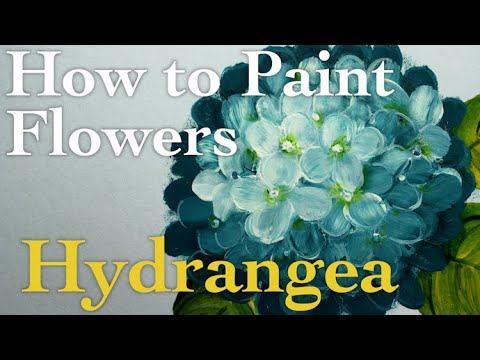 How to paint hydrangeas - Momcrieff