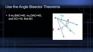 Use the Angle Bisector Theorem