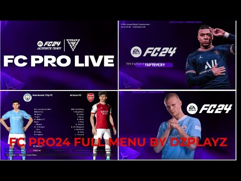 PES 2017 | NEW EA FC PRO24 GRAPHIC MENU - YouTube