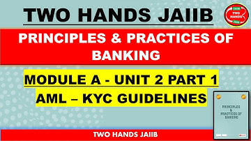 JAIIB PPB I MODULE A UNIT 2 PART 1 I PRINCIPLES AND PRACTICES OF BANKING JAIIB I TWO HANDS JAIIB
