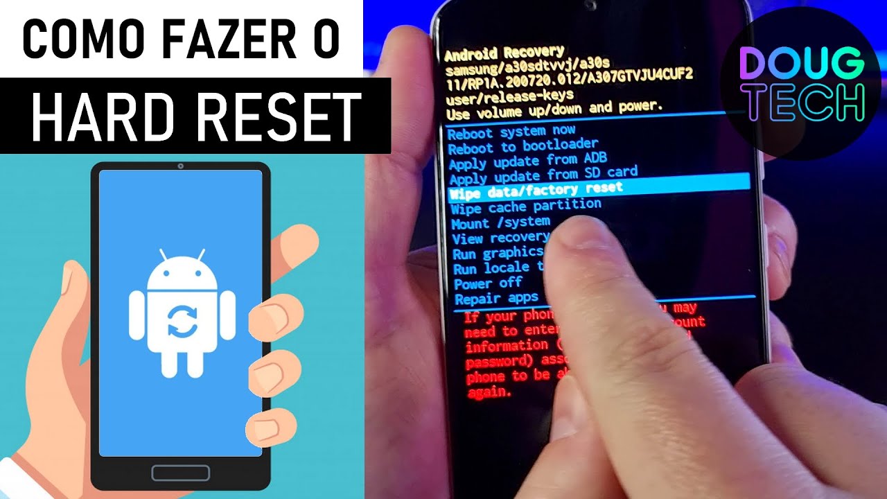 Como resetar celular Samsung