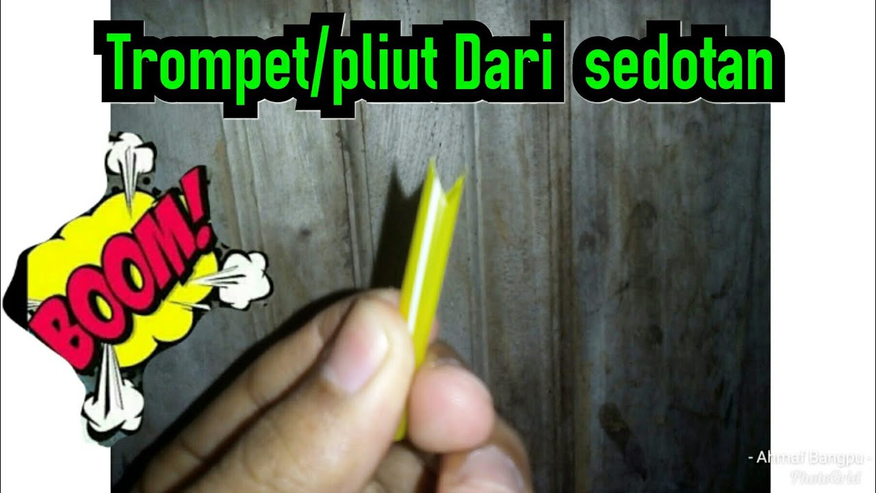 Cara Membuat Peluit Dari Sedotan  YouTube